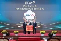 BIC nhận cờ dẫn đầu khối công ty thành viên của BIDV