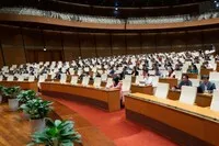 Một phiên họp toàn thể của Quốc hội Khóa XV.