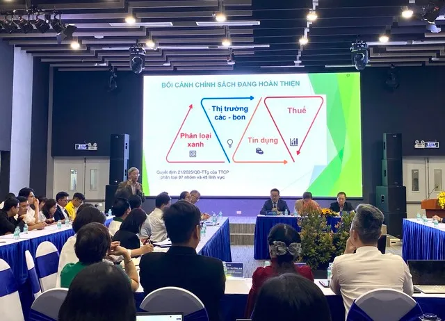 Ông Phạm Bình An, Phó Viện trưởng Viện Nghiên cứu Phát triển TP.HCM chia sẻ tại hội thảo.