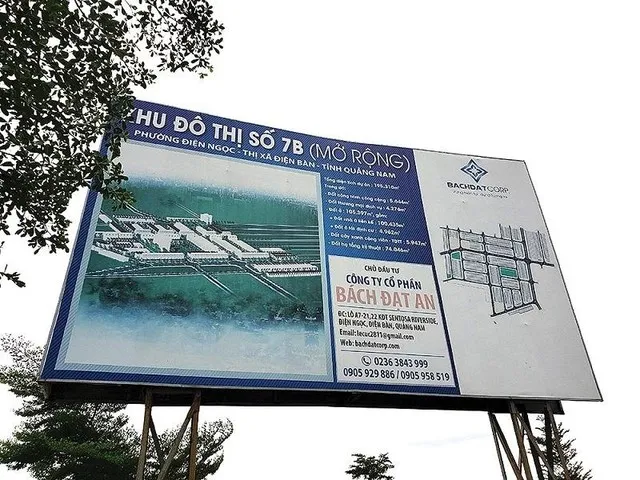 Dự án Khu đô thị 7B mở rộng tại Khu đô thị mới Điện Nam - Điện Ngọc do Công ty Bách Đạt An làm chủ đầu tư. Ảnh: Nhiệt Băng
