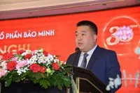 Ông Vũ Anh Tuấn-Tổng giám đốc Bảo Minh phát biểu tại hội nghị tổng kết hoạt động kinh doanh năm 2024