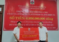 Bảo Minh bồi thường hơn 6,9 tỷ đồng cho 3 tàu cá bị cháy tại Bình Thuận