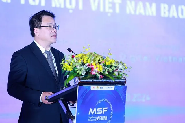 Thứ trưởng Bộ Kế hoạch và Đầu tư Trần Quốc Phương phát biểu khai mạc Diễn đàn Đa phương (MSF) 2024.