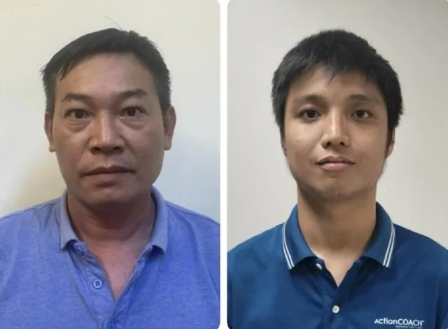 Bị can Nguyễn Nhân Cường và Đặng Thái Hân. Ảnh: BCA