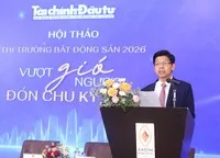 Ông Phạm Văn Hoành, Tổng Biên tập Báo Tài chính - Đầu tư phát biểu khai mạc Hội thảo. Ảnh: Lê Toàn
