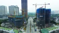Nhiều dự án nhà ở đang được tăng tốc triển khai. Ảnh: Việt Dương.