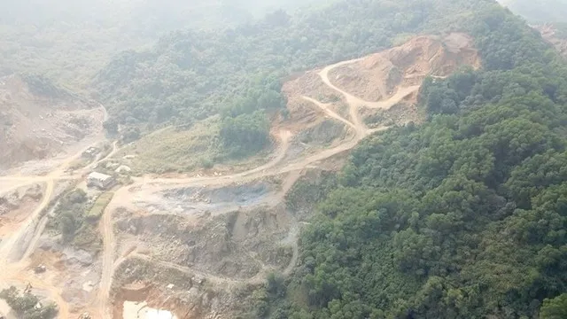 Phần lớn diện tích bị khai thác trái phép thuộc quyền quản lý của Trung tâm Điều trị nghiện ma túy và Phục hồi chức năng tâm thần tỉnh Hà Nam. Ảnh: Việt Linh.