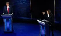 Cựu Tổng thống Donald Trump và Phó Tổng thống Kamala Harris tham gia cuộc tranh luận tổng thống tại Philadelphia, ngày 10/9/2024.