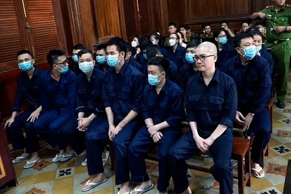 Các bị cáo tại tòa