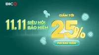 BIC ưu đãi tới 25% phí bảo hiểm
