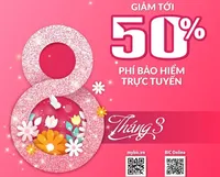 BIC ưu đãi tới 50% nhiều sản phẩm bảo hiểm nhân ngày Quốc tế Phụ nữ 8/3