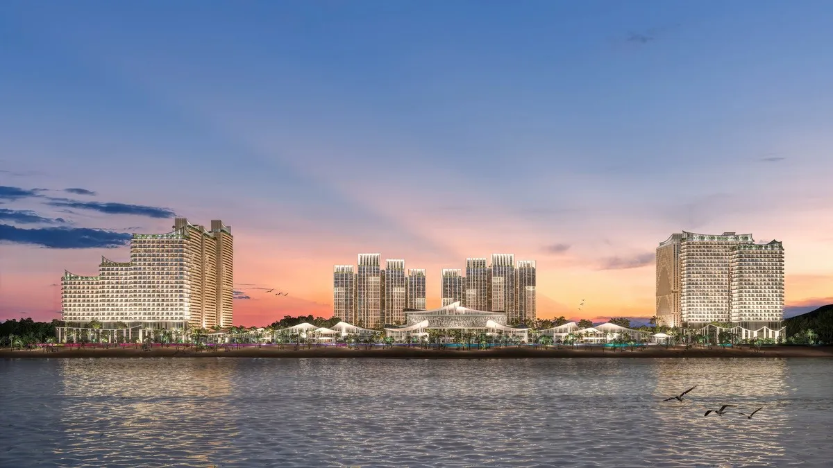 Toàn cảnh “thành phố trắng bên đại dương” Blanca City. Ảnh: Sun Group