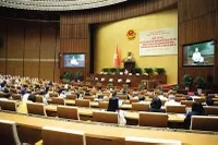 Phiên thảo luận sáng 1/10 của Hội nghị đại biểu Quốc hội hoạt động chuyên trách. Ảnh: P.T