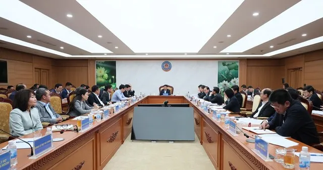 Bộ trưởng Nguyễn Văn Thắng chủ trì Hội nghị giao ban đánh giá tình hình thực hiện Chương trình công tác tháng 1 và kế hoạch triển khai Chương trình công tác tháng 2 năm 2026 của Bộ Tài chính. Ảnh: Mạnh Tuấn.