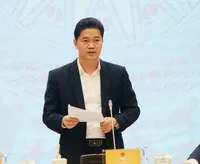 Thứ trưởng Thường trực Bộ Y tế Vũ Mạnh Hà thông tin tại cuộc họp báo. Ảnh: Đức Minh.