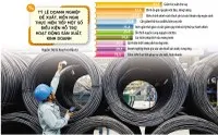 Doanh nghiệp mong đợi Chính phủ có thêm các chính sách hỗ trợ thúc đẩy hoạt động cải thiện môi trường kinh doanh, cải cách cơ chế, chính sách và thủ tục hành chính liên quan hoạt động sản xuất, kinh doanh. Ảnh: Đức Thanh. Đồ họa: Đan Nguyễn