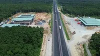 Trạm dừng nghỉ trên đoạn cao tốc Phan Thiết - Dầu Giây tại thời điểm tháng 8/2025. (Ảnh: Báo Xây dựng).