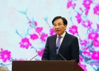 Bộ trưởng, Chủ nhiệm Văn phòng Chính phủ Trần Văn Sơn thông tin tại cuộc Họp báo. Ảnh: Đức Minh.