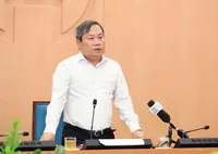 Chủ tịch UBND TP. Hà Nội Vũ Đại Thắng phát biểu tại cuộc họp.