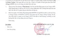 Công văn của Công ty HTP vừa gửi Ủy ban Chứng khoán Nhà nước và Sở Giao dịch Chứng khoán Hà Nội.
