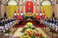 Chủ tịch nước Lương Cường hội kiến Tổng Bí thư, Chủ tịch nước Lào