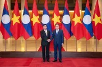 Chủ tịch Quốc hội Trần Thanh Mẫn hội kiến Tổng Bí thư, Chủ tịch nước Lào Thongloun Sisoulith nhân dịp sang thăm cấp Nhà nước đến Việt Nam.