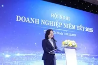 Bà Vũ Thị Chân Phương, Chủ tịch Uỷ ban Chứng khoán Nhà nước (Ảnh: Lê Toàn)