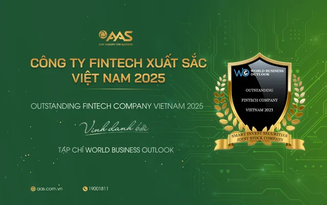 Giải thưởng Công ty Fintech xuất sắc Việt Nam 2025 được trao bởi Tạp chí World Business Outlook