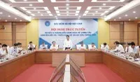 Tổng giám đốc Nguyễn Thế Mạnh, Trưởng Ban chỉ đạo chuyển đổi số ngành BHXH Việt Nam, chủ trì Hội nghị