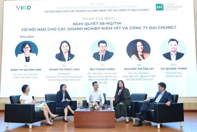 Bà Nguyễn Thị Trà My, Phó chủ tịch HĐQT, Tổng giám đốc Tập đoàn PAN phát biểu trong phiên toạ đàm
