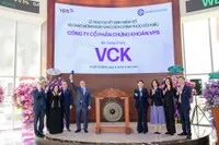Nghi thức đánh cồng khai trương phiên giao dịch cổ phiếu VCK tại HOSE