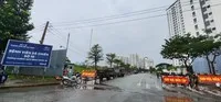 Khu vực diễn tập đảm bảo an ninh trật tự tại tòa nhà Tập đoàn Novaland.