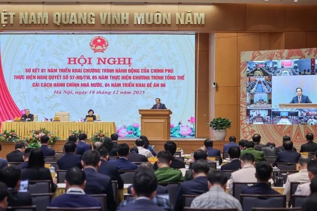 Thủ tướng Chính phủ Phạm Minh Chính phát biểu chỉ đạo tại Hội nghị. Ảnh: VGP