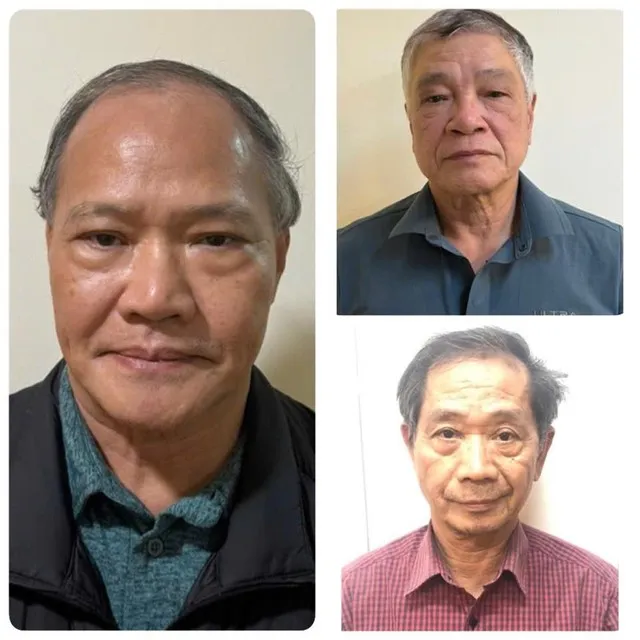 Cựu Thứ trưởng Hoàng Văn Thắng và 2 cấp dưới bị cáo buộc tội "nhận hối lộ". Ảnh: BCA