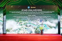 Ông Lương Nguyễn Minh Triết phát biểu tại Lễ khởi động Dự án đầu tư xây dựng và kinh doanh kết cấu hạ tầng khu chức năng vị trí số 5, thuộc Khu thương mại tự do Thành phố Đà Nẵng