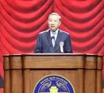Tổng Bí thư, Chủ tịch nước Tô Lâm phát biểu tại Lễ kỷ niệm 120 năm ngày truyền thống Đại học Quốc gia Hà Nội.