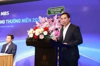 Ông Lưu Trung Thái, Chủ tịch MB phát biểu tại ĐHCĐ của MBS