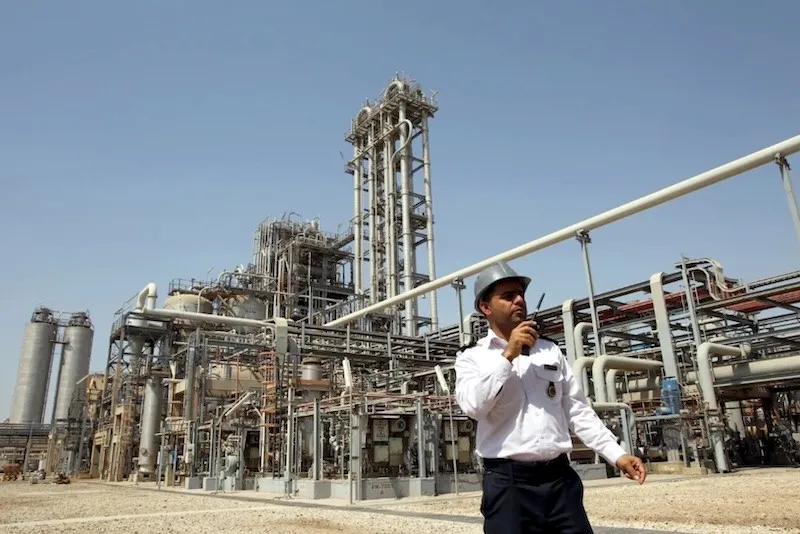Khu phức hợp hóa dầu Mahshahr ở tỉnh Khuzestan, một vùng đất giàu tài nguyên dầu mỏ của Iran. Ảnh: AFP