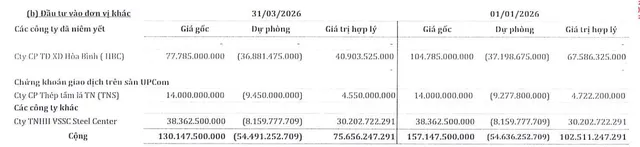 SMC đang trích lập chuyển đổi nợ thành cổ phiếu HBC.