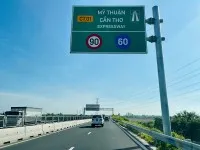 Một đoạn cao tốc Mỹ Thuận - Cần Thơ.
