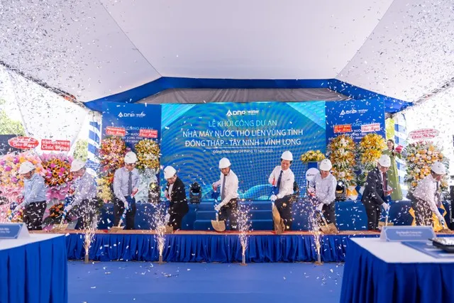 Dự án nhà máy nước thô liên vùng tại Đồng Tháp khởi công năm 2025, dự kiến sẽ hoàn thành giai đoạn 1 và đưa vào vận hành từ quý IV_2026