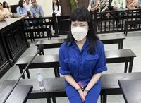 Bị cáo Vũ Thị Thu Nhung, cựu Phó giám đốc Ngân hàng Eximbank chi nhánh Ba Đình.