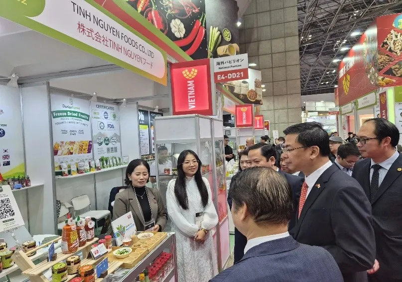 Gian hàng của các doanh nghiệp Việt Nam tại Triển lãm Quốc tế Thực phẩm và Đồ uống - Foodex Japan 2026.