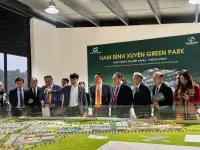Đoàn doanh nghiệp tỉnh Gyeonggi Hàn Quốc đã tới thăm, khảo sát thực tế tại KCN Nam Bình Xuyên Green Park (Phú Thọ).