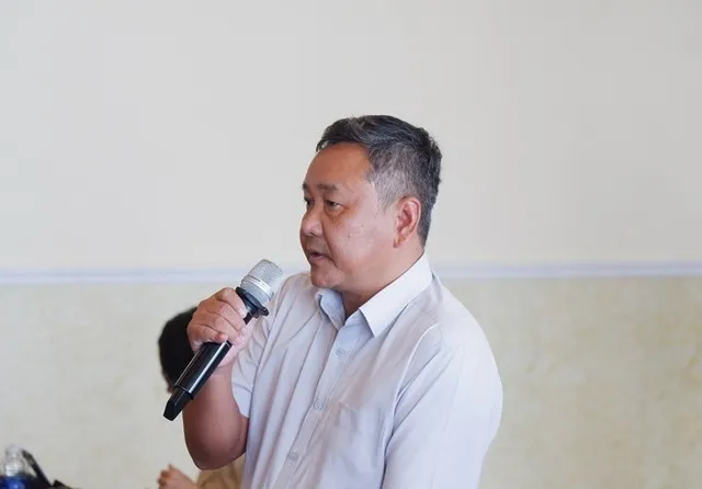 Ông Hồ Quang Chiến, Giám đốc Công ty TNHH Thiên Hưng Mỹ Thọ kiến nghị tháo gỡ về bảng giá đất mới.