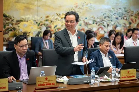 GS.TS Hoàng Văn Cường phát biểu tại cuộc thảo luận tổ về Dự thảo Luật Quản lý và đầu tư vốn Nhà nước tại doanh nghiệp.