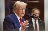 Tổng thống Mỹ Donald Trump phát biểu tại Nhà Trắng ngày 21/1/2025. Ảnh: Getty Images/TTXVN