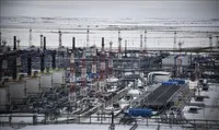 Toàn cảnh trạm bơm khí đốt Bovanenkovo của Nga ở bán đảo Yamal thuộc Bắc Cực. Ảnh: AFP/TTXVN