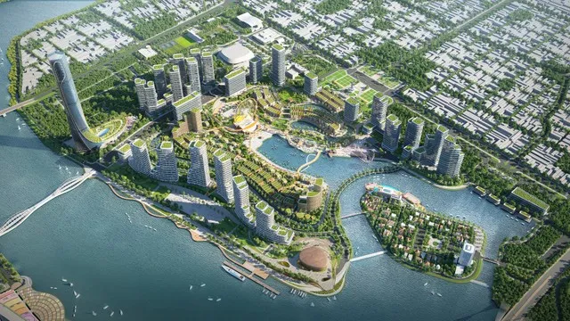 Phối cảnh 3D dự án siêu tổ hợp văn hóa vui chơi giải trí, thương mại dịch vụ Da Nang Downtown.
