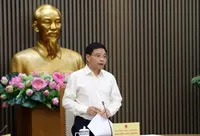 Phó Thủ tướng Nguyễn Văn Thắng chủ trì cuộc họp. Ảnh: VGP